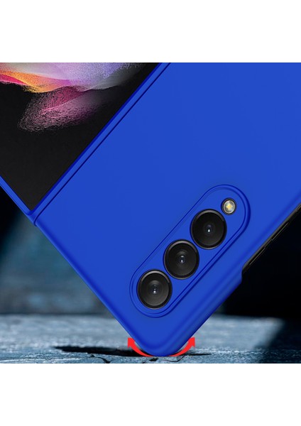 Samsung Galaxy Z Fold3 5g Mor Için Yağ Püskürtmeli Pc Telefon Kılıfı (Yurt Dışından)