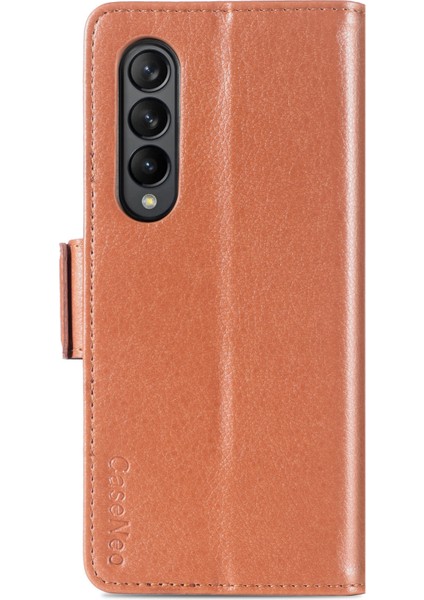 Samsung Galaxy Z Fold3 5g Kahverengi Için Kart Kalem Deri Kılıf (Yurt Dışından) modelleri