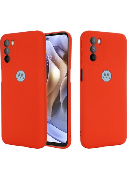 Motorola Moto G31 / G41 4g Kırmızı Için Sıvı Silikon Kılıf (Yurt Dışından)