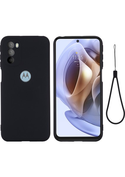 Motorola Moto G31 / G41 4g Siyah Için Sıvı Silikon Kılıf (Yurt Dışından)