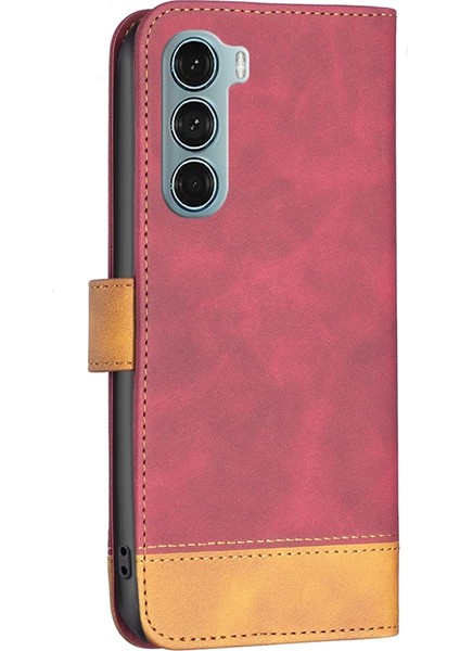 Motorola Moto G200 5g / Kenar S30 5g Kırmızı Için Cilt Fe Kılıfı (Yurt Dışından) fırsatları