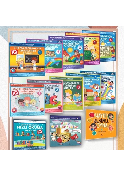 6-12 Yaş ve Üstü Çocuklar Için Zeka Geliştiren Oyunlar -13 Kitap ( Sürpriz 1 Kitap )