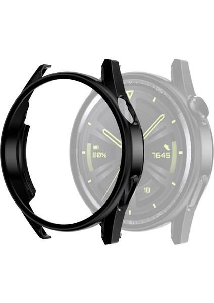 Huawei Gt3 46 mm Siyah Için Temperli Gl Film Pc Kılıfı (Yurt Dışından)