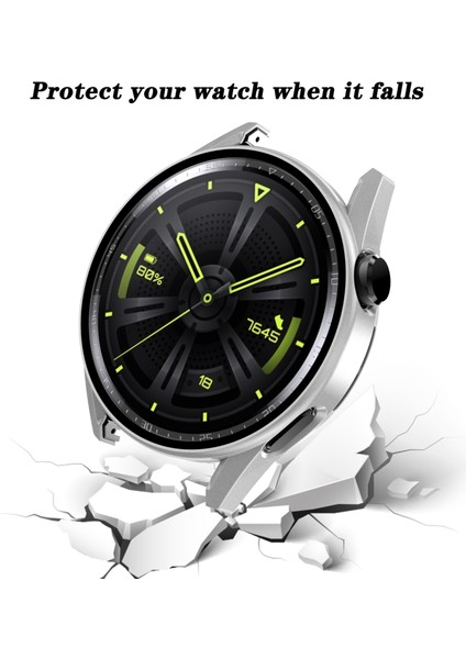 Huawei Gt3 46 mm Siyah Için Temperli Gl Film Pc Kılıfı (Yurt Dışından) fırsatları