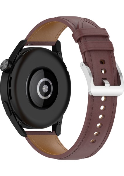 Huawei Için Buzağı Doku Saatme Bandı Gt 3 42 mm Koyu Kahverengi (Yurt Dışından) fırsatları