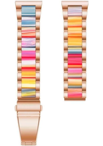 Metal Üç Boncuk + Huawei Için Reçine Kayışı Gt Gt 3 46 mm / Gt Runner Rose Gold Renk (Yurt Dışından) fiyatları