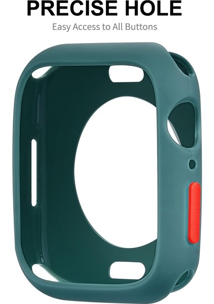 Tpu Case + Apple Watch Için Ekran Filmi 7 45 mm Kırmızı (Yurt Dışından) modelleri