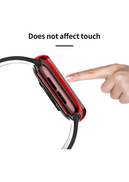 Apple Watch Için Pc Saat Kılıfı 6 & Se & 5 & 4 40 mm Şeffaf Kırmızı (Yurt Dışından) fırsatları