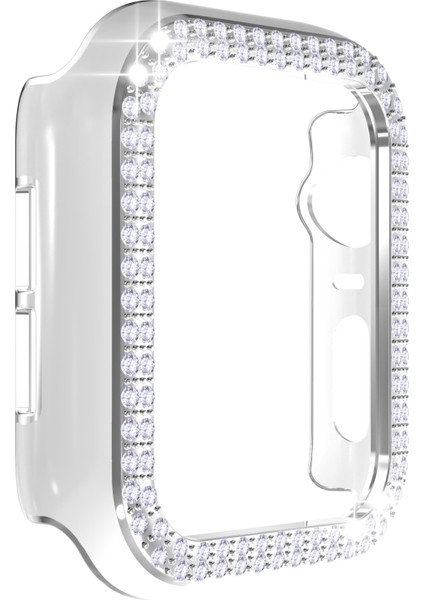 Apple Watch 6 & Se & 5 & 4 44 mm Beyaz + Gümüş Için Pc Saat Kılıfı (Yurt Dışından) fiyatları