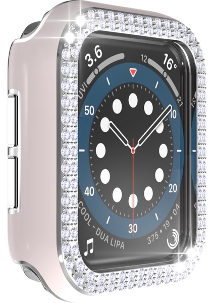 Apple Watch Için Pc Saat Kılıfı 6 & Se & 5 & 4 44 mm Pembe + Gümüş (Yurt Dışından) fırsatları