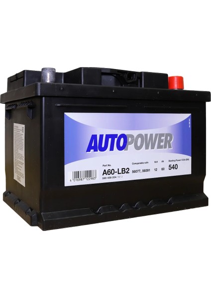 AUTO POWER Autopower 12 V 60 Ah Amper Varta