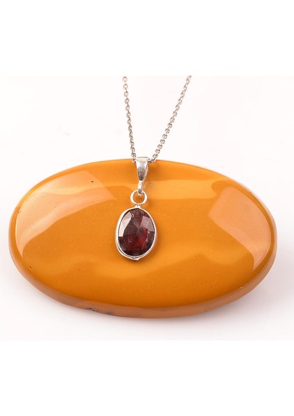 Lal Taşı Gümüş Kolye - Küçük Boy fiyatları