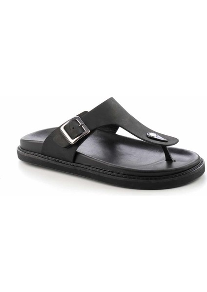 Siyah Leather Erkek Terlik modelleri