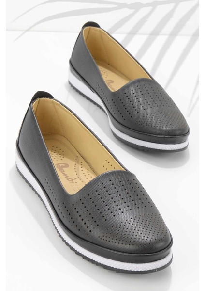 Siyah Kot Kadın Casual Ayakkabı