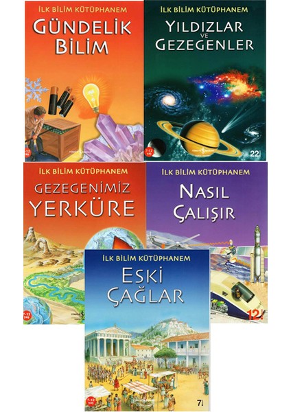 +7 Yaş İlk Bilim Kütüphanem 5’li Kitap Seti 1