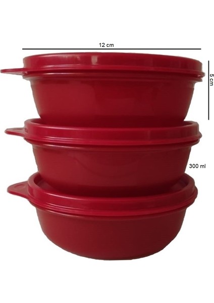 Buzdolabı Saklama Kabı 3'lü Şeker Kaplar 300 ml modelleri