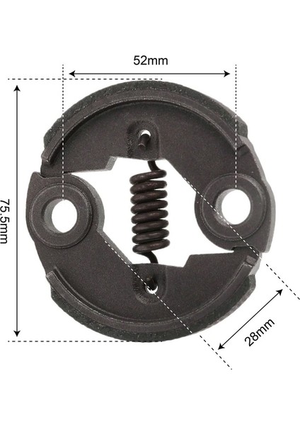 Motorlu Tırpan BG/CG430-520 Balata Vida Pul Sırt ve Yan Modeller Bahçe Makina Yedek Parça