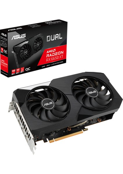 RADEON DUAL RX 6650 XT 8GB 128bit GDDR6 2689MHz OC HDMI 3xDP (DUAL-RX6650XT-O8G) EKRAN KARTI fırsatları