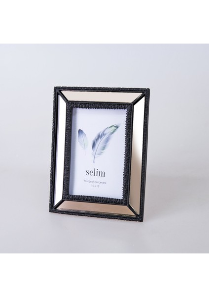 Elsira Aynalı Çerçeve Siyah 10 x 15 cm