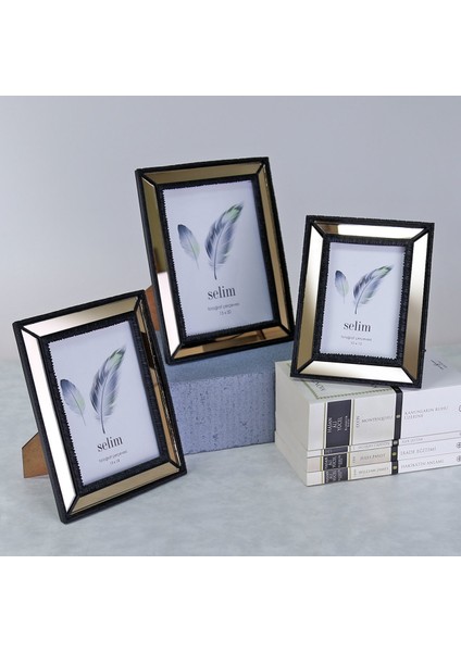 Elsira Aynalı Çerçeve Siyah 10 x 15 cm fırsatları