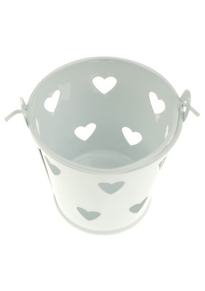 Kalp Içi Boş Yuvarlak Kalem Tutucu Beyaz (Yurt Dışından)