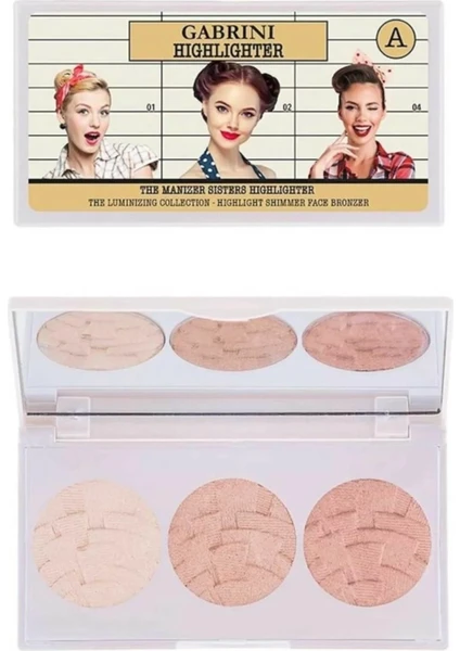 3'lü Aydınlatıcı Paleti - Highlighter A 8696814073990