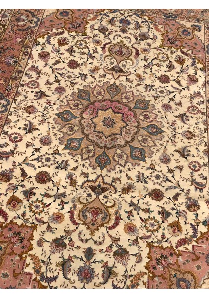 El Dokuma Ipek Yün Iran Tebriz Halı 300X200CM 001