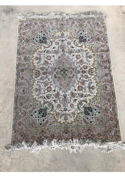 El Dokuma Ipek Yün Iran Tebriz Halı 210X150CM 002