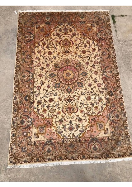 El Dokuma Ipek Yün Iran Tebriz Halı 300X200CM 007