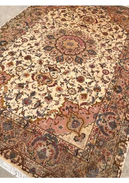 El Dokuma Ipek Yün Iran Tebriz Halı 300X200CM 007