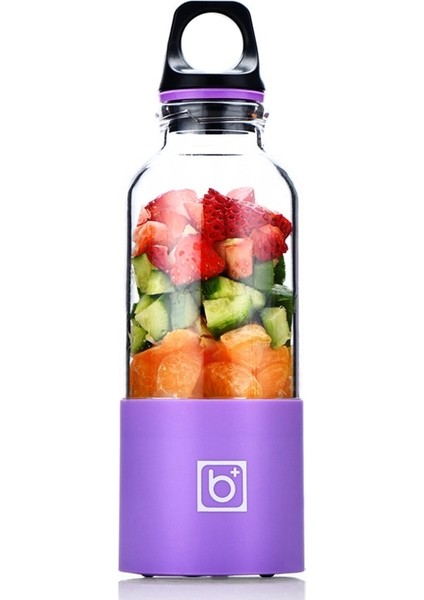 Bingo 500ML USB Şarj Edilebilir Meyve Sıkacağı Mor (Yurt Dışından)
