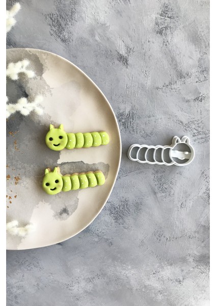 Beyaz Tırtıl Hamur Şekillendirici / Kurabiye Kalıbı