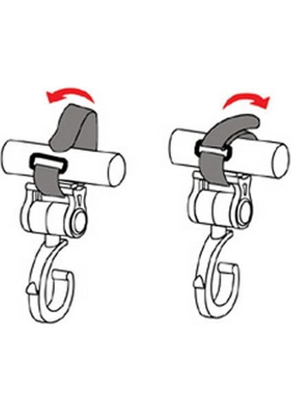 2'li/lot Bebek Arabası Aksesuarları Kanca Pembe (Yurt Dışından) fiyatları