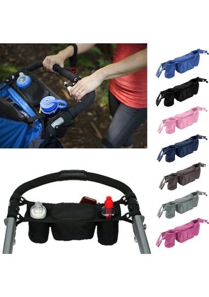 Bebek Arabası Organizatörü Taşıma Şişe Bardak Tutucu Çanta Mavi (Yurt Dışından) modelleri