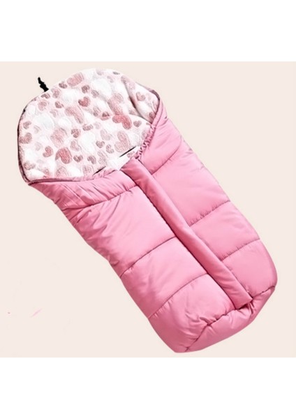 Yeni Doğan Bebek Arabası Uyku Tulumu Pembe (Yurt Dışından)