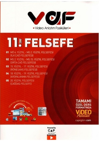 Vaf 11. Sınıf Felsefe - 2021