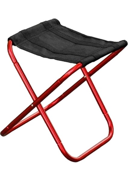 Açık Taşınabilir Katlanır Tabure Boyut 25*22*26CM Kırmızı (Yurt Dışından)