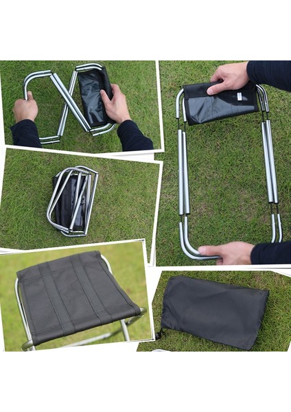 Açık Taşınabilir Katlanır Tabure Boyut 25*22*26CM Kırmızı (Yurt Dışından)