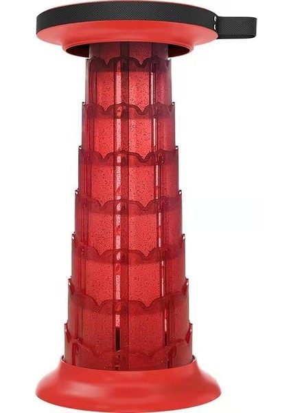 Kamp Yükseltilmiş Katlanır Teskopik Dışkı Kırmızı (Yurt Dışından)