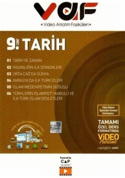 9. Sınıf Tarih Vaf Serisi