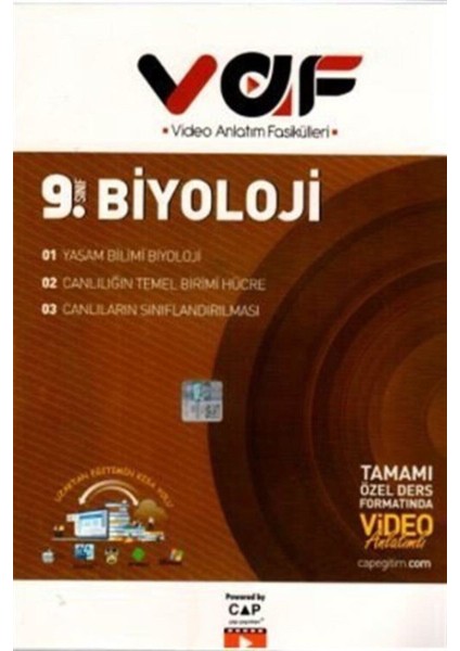9. Sınıf Biyoloji Vaf Serisi