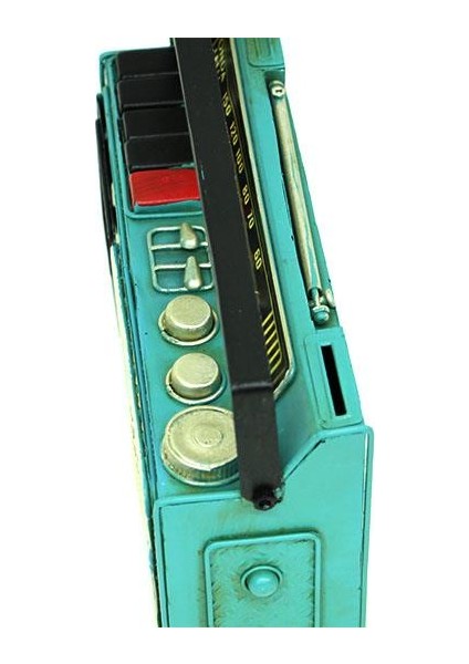 Dekoratif Metal Radyo Kumbara Vintage Biblo Hediyelik modelleri