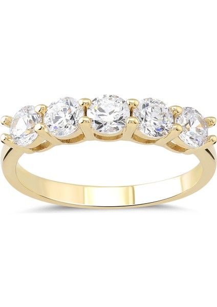 Preciosa Zirconia Taşlı Gümüş Beştaş Yüzük YZG.365 fiyatları
