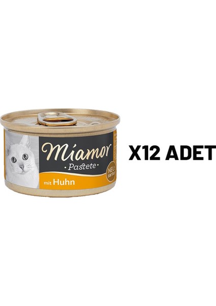 Mıamor Pastete Kedi Tavuklu 85 gr x 12 Adet