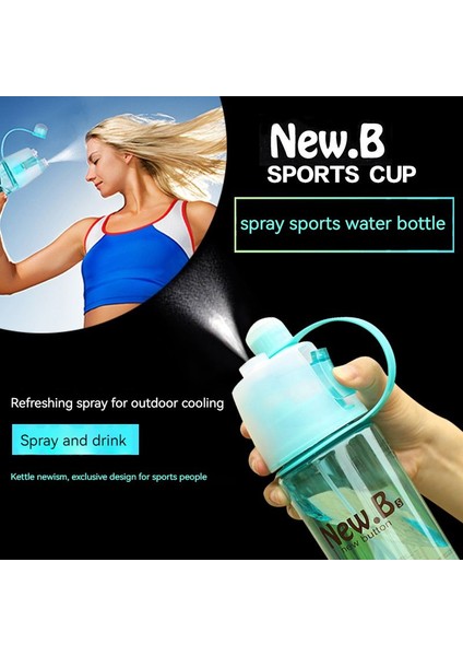 600ML Su Şişesi Taşınabilir Spor Sprey Su Şişesi (Yurt Dışından) fırsatları