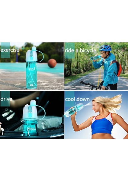 600ML Su Şişesi Taşınabilir Spor Sprey Su Şişesi (Yurt Dışından) indirimleri