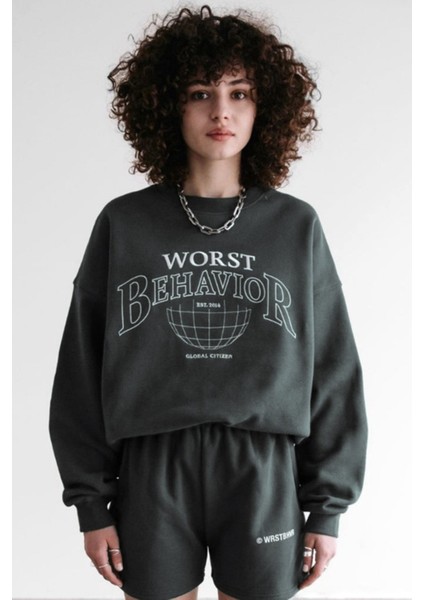 Füme Kadın Pamuk Rahat Kesim Şort Takımı MG1170 Yazın Günlük ve Spor Tarzda Konforlu Kullanım İçin