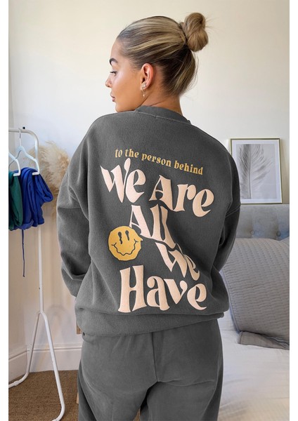 Mad Girls Füme Kadın Eşofman Takım MG1278