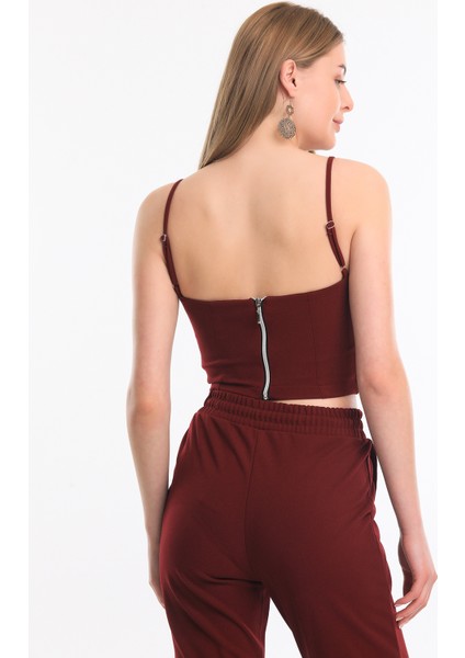 Gloplu Bustiyer | BUS33438 Bordo modelleri