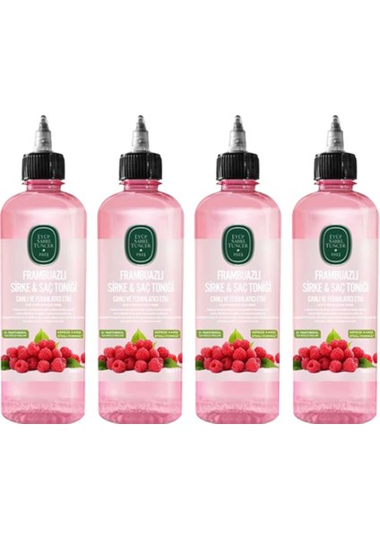 Frambuazlı Sirke & Saç Toniği 500 ml x 4
